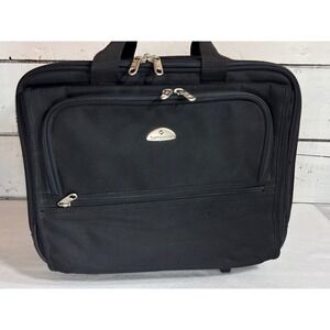 Samsonite Rolling Laptop Briefcase Black Wheeled Business Bag Carry On‎ Tote